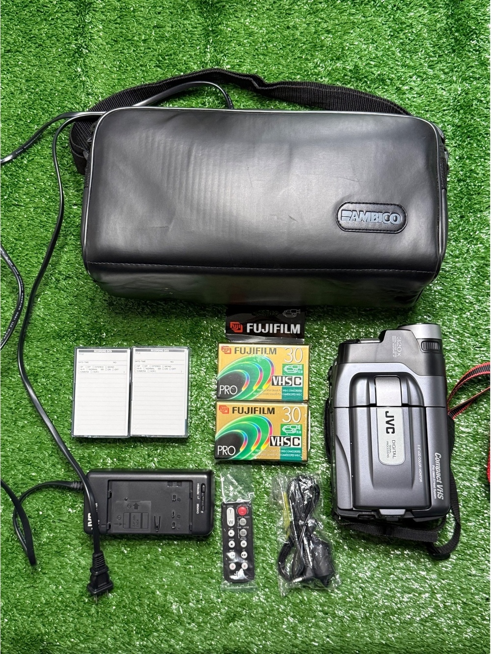 JVC GR-AXM310 Compact VHS-C Video Camcorder | Tested & Work!